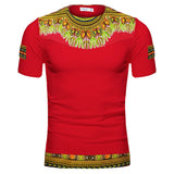 T Shirt Col Ouvert Africain Homme