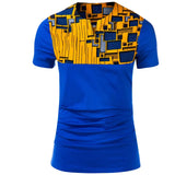 T Shirt Col Ouvert Africain Homme
