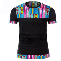 T Shirt Col Ouvert Africain Homme