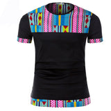 T Shirt Col Ouvert Africain Homme