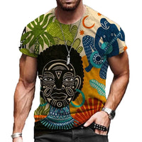 T Shirt Fashion Motif Africain Homme