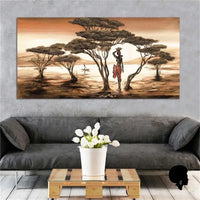 Tableau Africain Grand Format