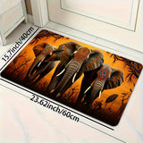 Tapis de Cuisine Africain Motif Éléphant