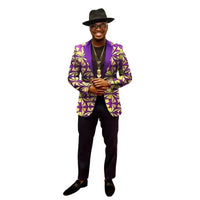 Veste Africaine Homme Chic Violette